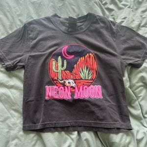 Neon Moon gray cropped t-shirt small brand new